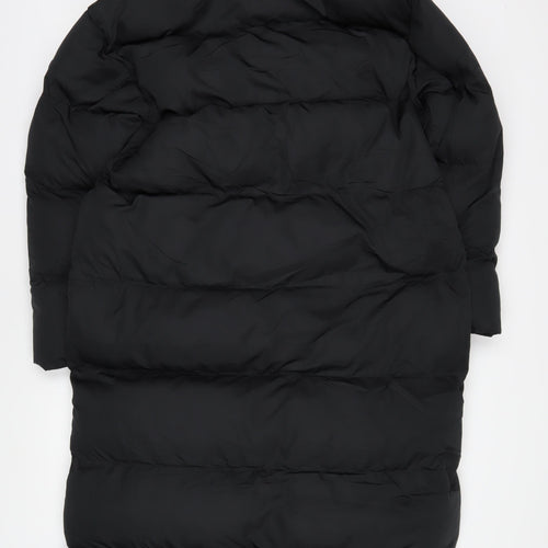 Superdry Women's Black Long Puffer Jacket Size 10