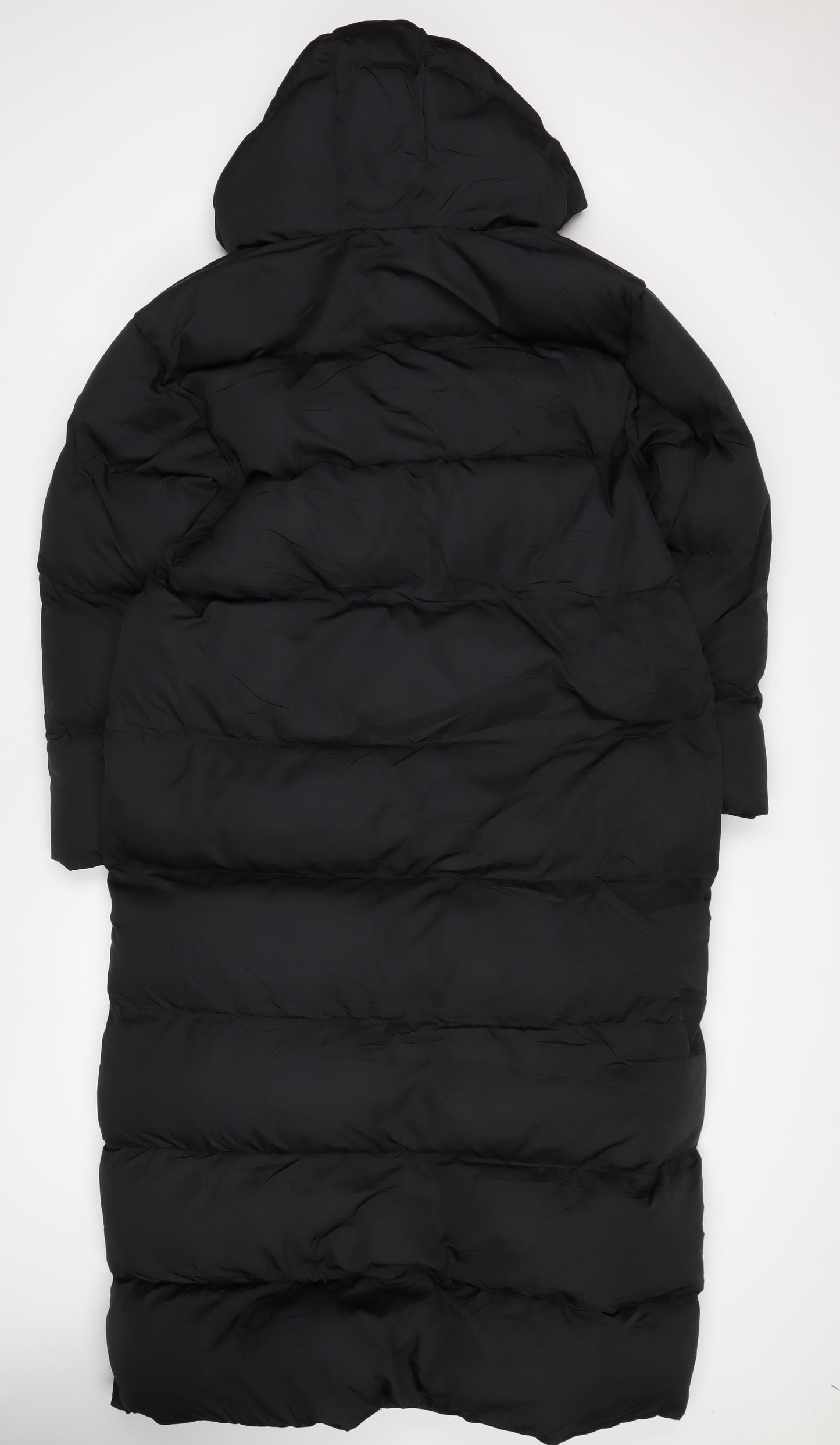 Superdry Women's Black Long Puffer Jacket Size 10