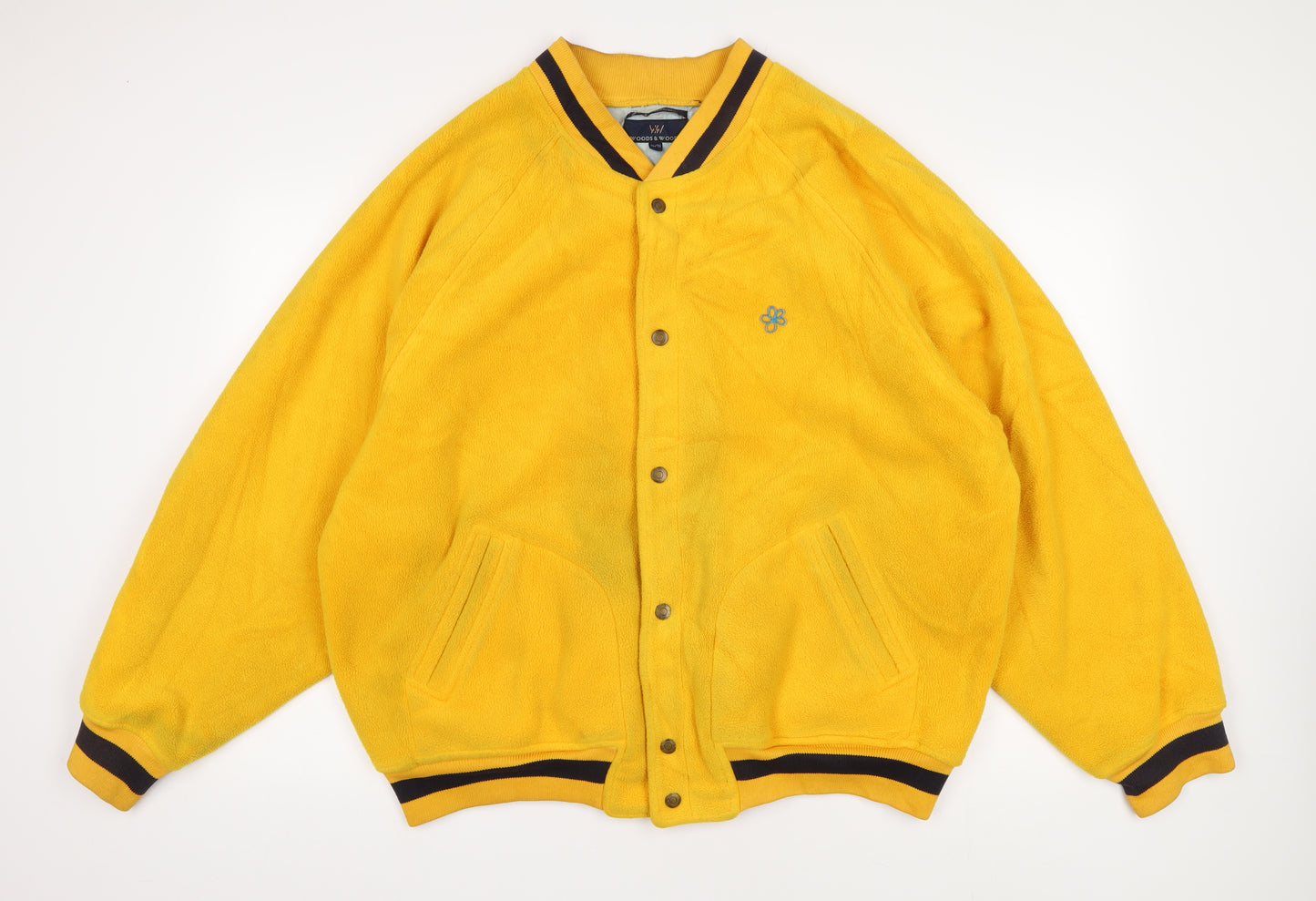 Woods & Woods Yellow Varsity Jacket XL, Unisex