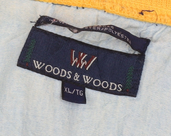 Woods & Woods Yellow Varsity Jacket XL, Unisex