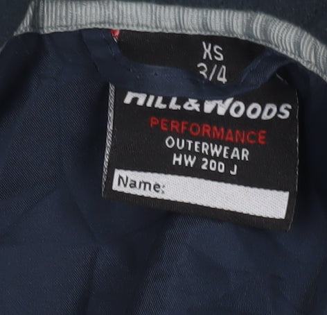 Hill & Woods Boys Blue Puffer Jacket XS Winter Coat