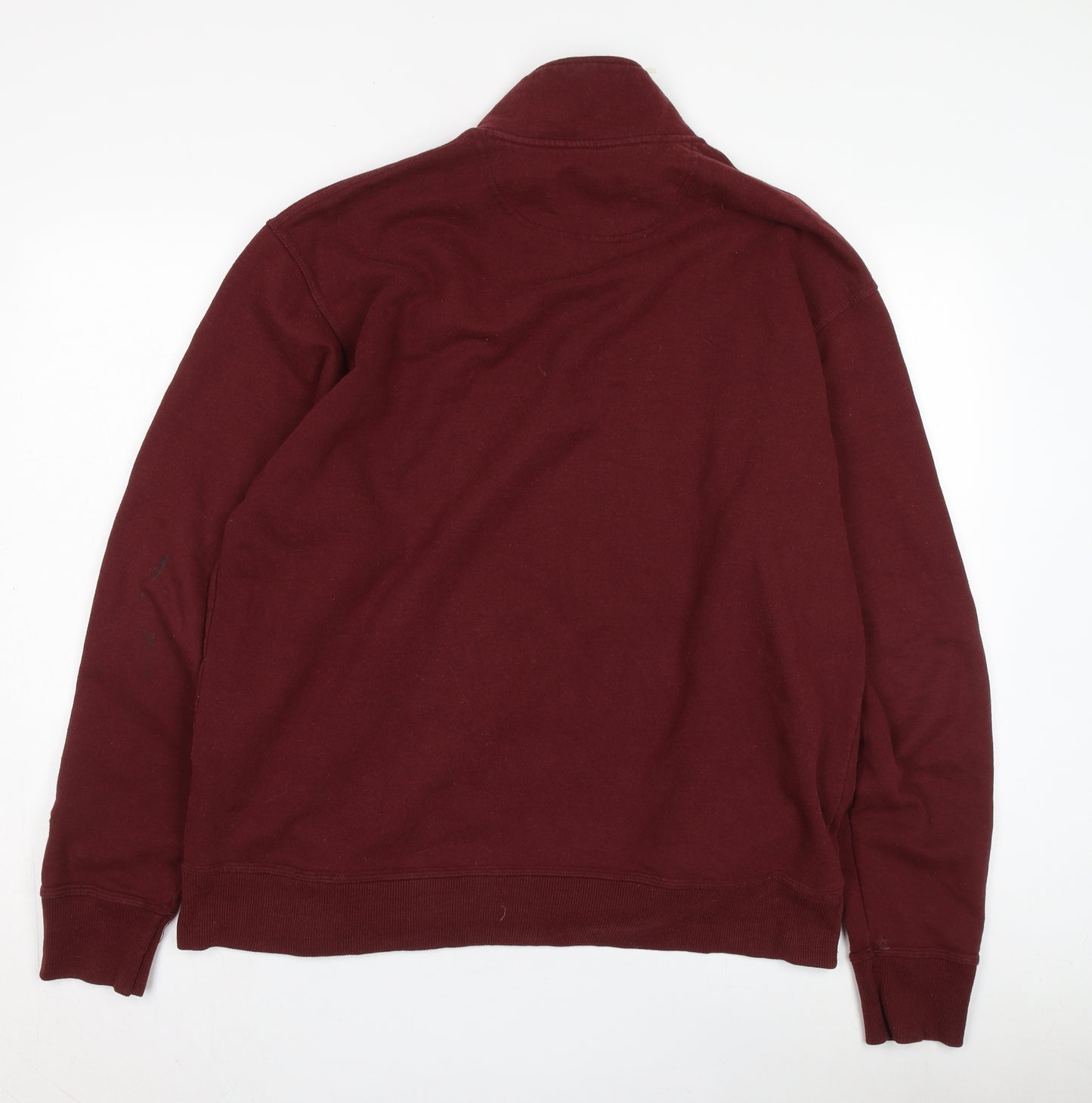 Champion Men's Red 1/4 Zip Sweatshirt XL