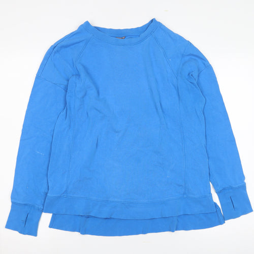 Sweaty Betty Women's Blue Pullover Sweatshirt M