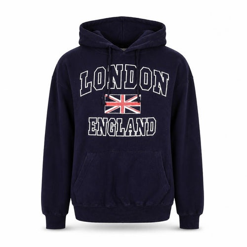 Sports Club Women's Navy Hoodie XS - London England Graphic
