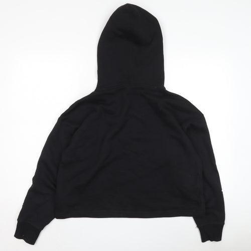 Champion Women's Black Hoodie M Medium Pullover Print
