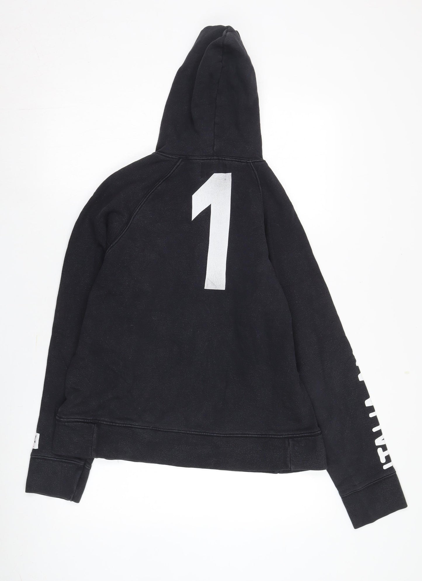 Audace Men's Black Pullover Hoodie, Medium, Logo Accent