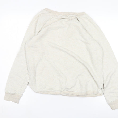 Gap Women's Beige Logo Pullover Sweatshirt, Size L, Casual