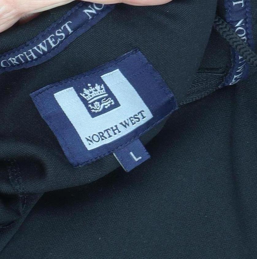 Northwest Men's Black Hooded Zip Jacket - XS