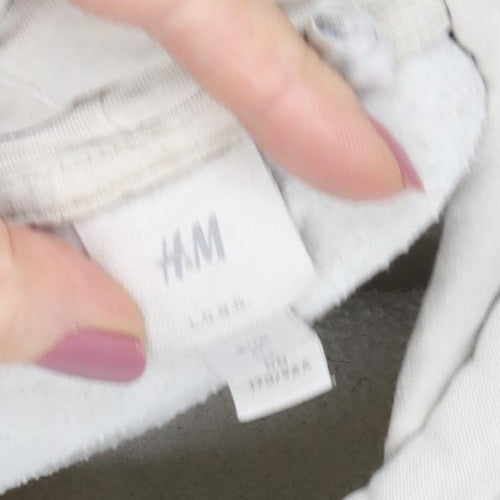 H&M Ivory Mickey Mouse Pullover Hoodie Medium
