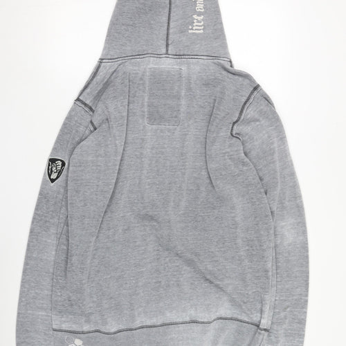 Olimp Men's XL Grey Hooded Cotton Casual Jacket
