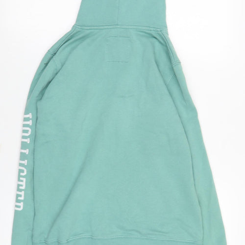 Hollister Women's Green Pullover Hoodie XS