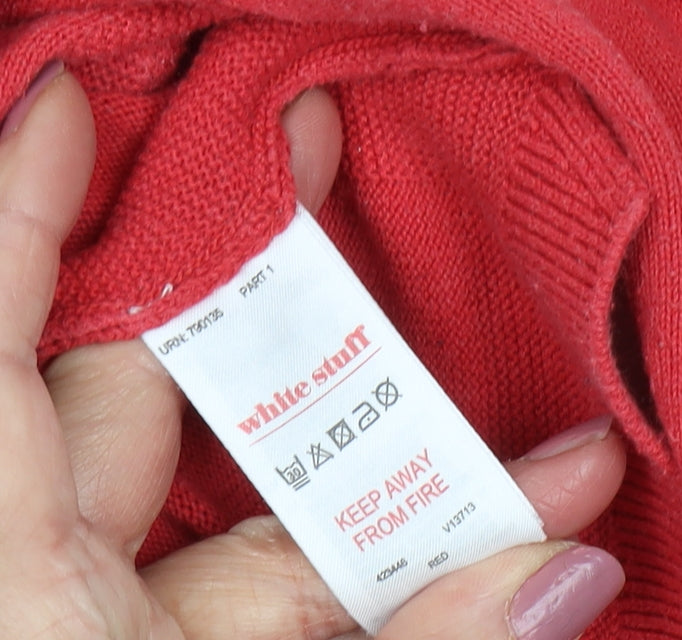 White Stuff Women's Red Pullover Jumper Size 10