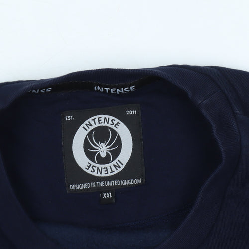 Intense Men's Blue Pullover Sweatshirt 2XL Long Sleeve