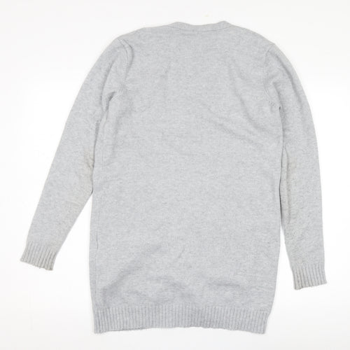 VILA Women's Grey Cardigan, Size S, Long Sleeve