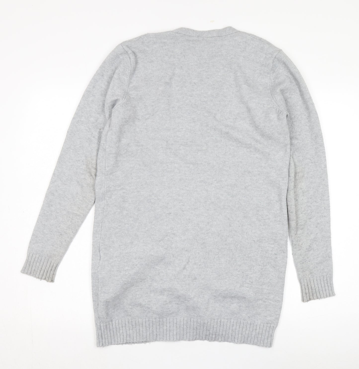 VILA Women's Grey Cardigan, Size S, Long Sleeve