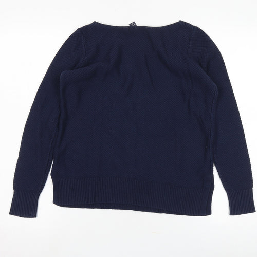 Gap Women's Blue Knit Pullover Jumper, Size S