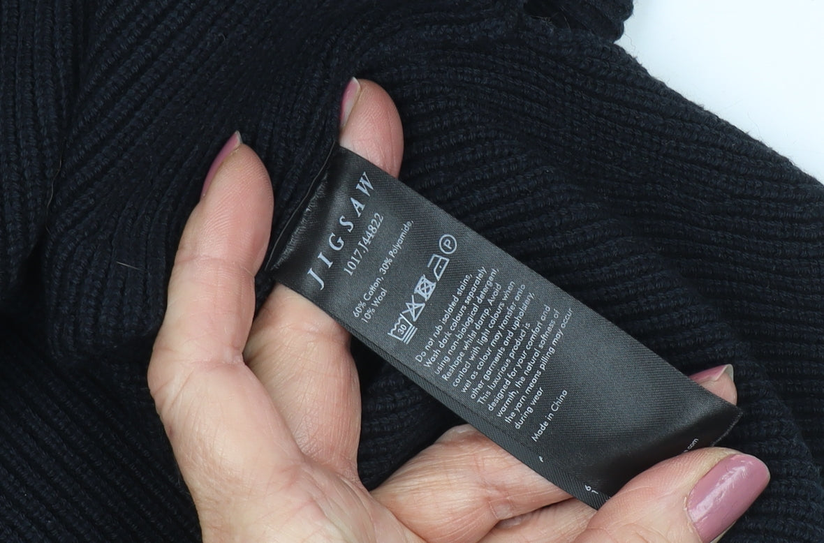 Jigsaw Women's Black Vest Medium Sleeveless Jumper