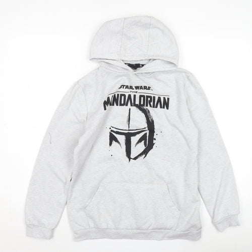 Star Wars Boys Grey Hoodie 12-13 Years Graphic Print Pullover