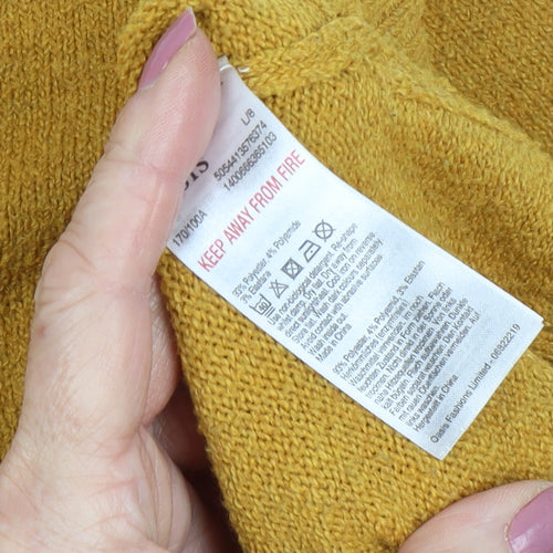 Oasis Women's Yellow Pullover Jumper L