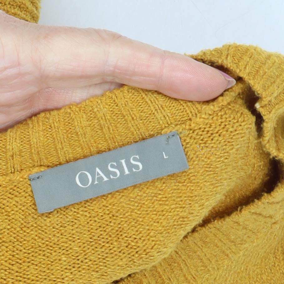 Oasis Women's Yellow Pullover Jumper L