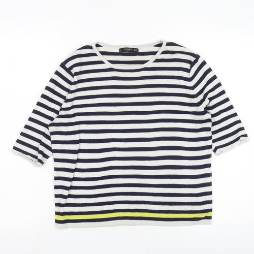 Mango Women's Striped Pullover Jumper, Size 12