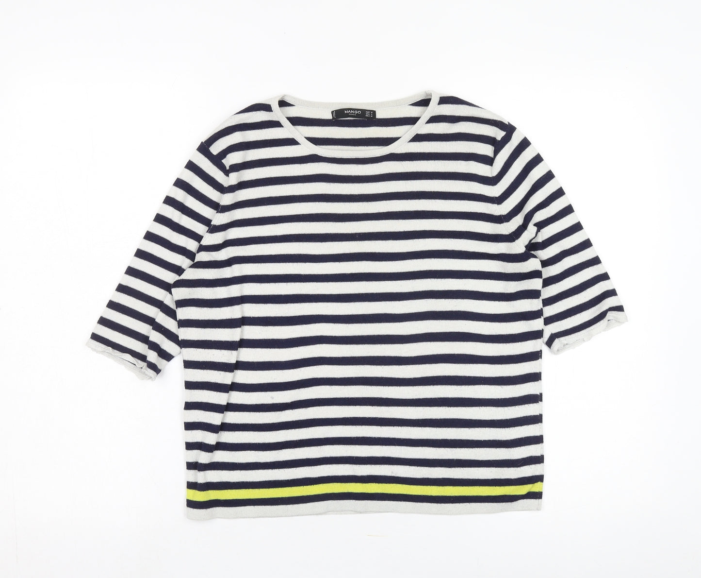 Mango Women's Striped Pullover Jumper, Size 12