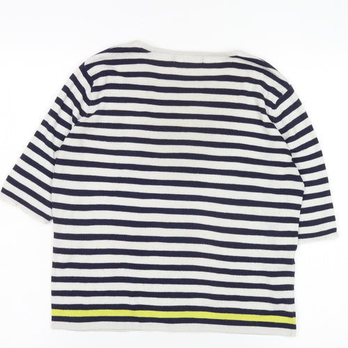 Mango Women's Striped Pullover Jumper, Size 12