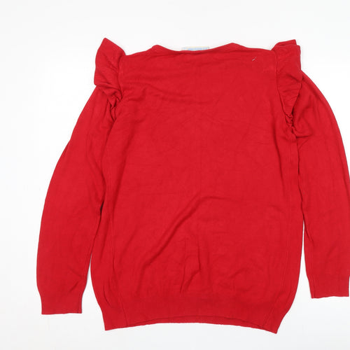 JoJo Maman Bébé Women's Red XL Pullover Jumper