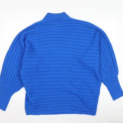 Monsoon Women's Blue High Neck Pullover Jumper – Size L