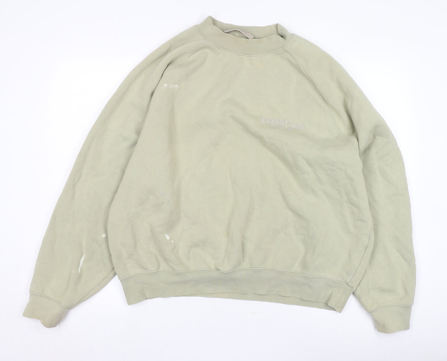 Essentials Men's Beige Pullover Sweatshirt M