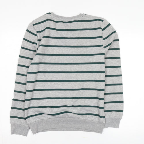 Harry Potter Unisex Grey Striped Pullover Sweatshirt XS
