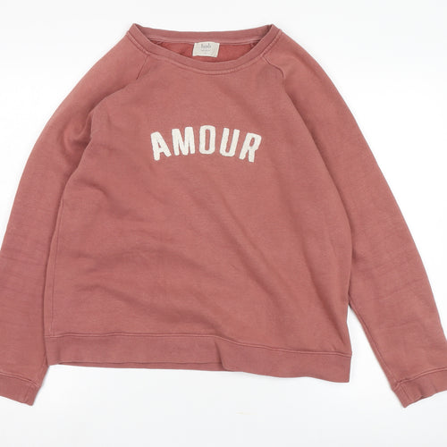 Hush Women's Pink Graphic Pullover Sweatshirt M
