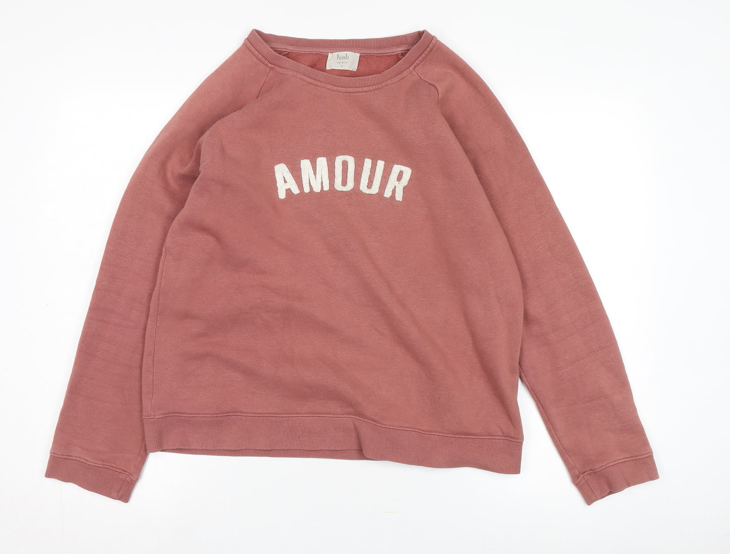 Hush Women's Pink Graphic Pullover Sweatshirt M