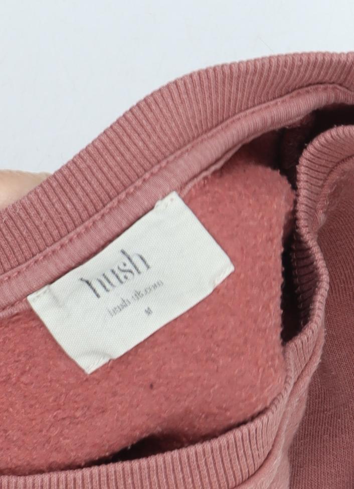 Hush Women's Pink Graphic Pullover Sweatshirt M