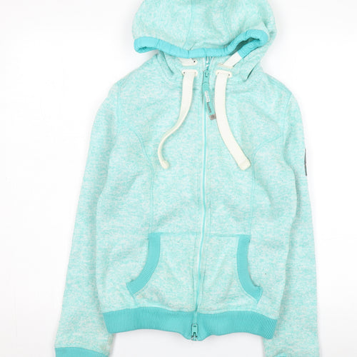 Superdry Women's Green Hooded Jacket Size S