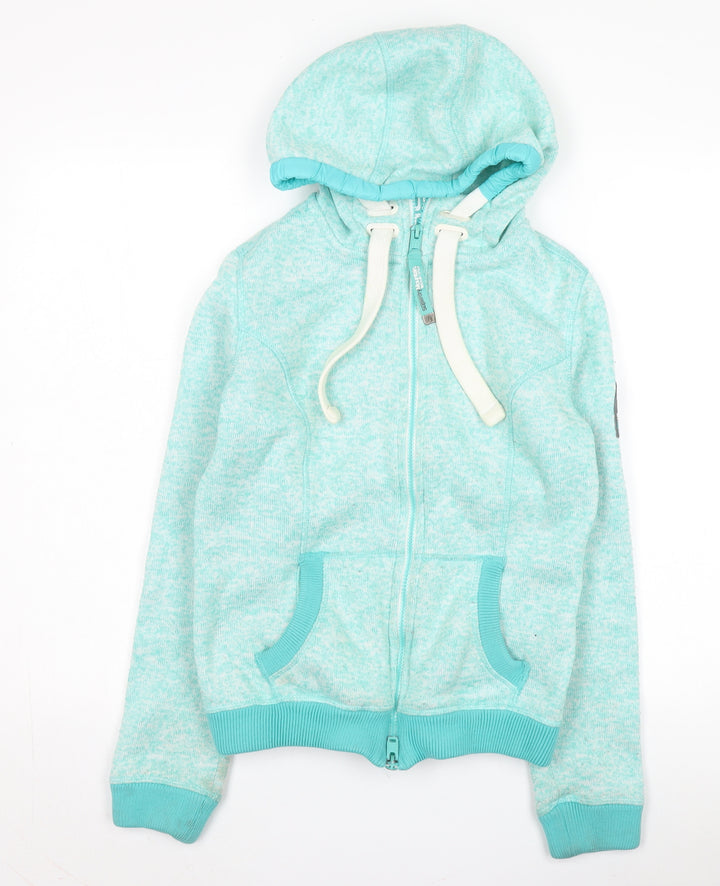 Superdry Women's Green Hooded Jacket Size S