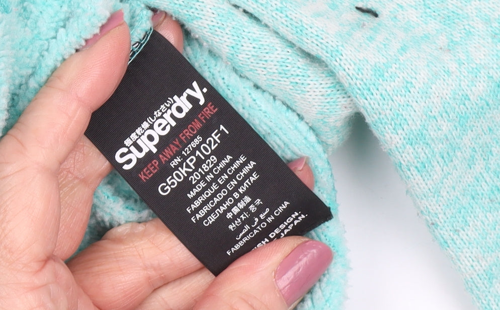 Superdry Women's Green Hooded Jacket Size S