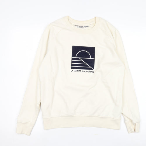 La Petite Californie Women's Ivory XS Sweatshirt Pullover