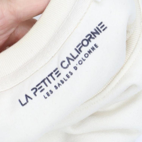 La Petite Californie Women's Ivory XS Sweatshirt Pullover