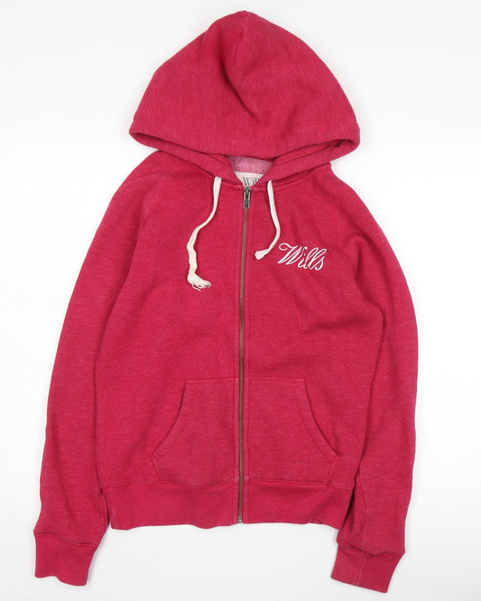 Jack Wills Pink Women's Hooded Jacket Size 12