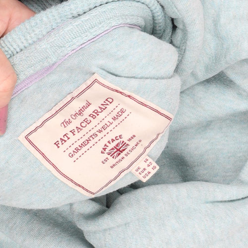 Fat Face Women's Blue Pullover Hoodie Size 14
