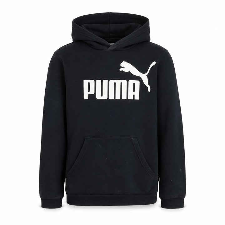 Puma Boys Black Hoodie Pullover 16 Years - Logo, Hooded