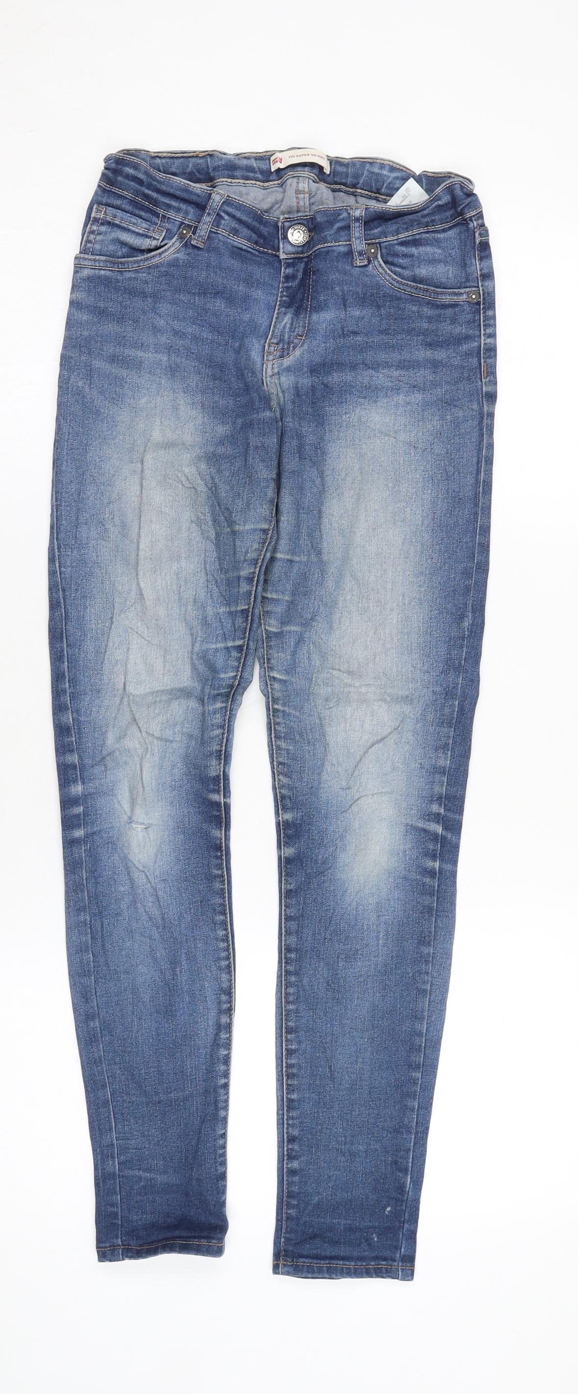 Levi's Women's Blue Skinny Jeans Size 14