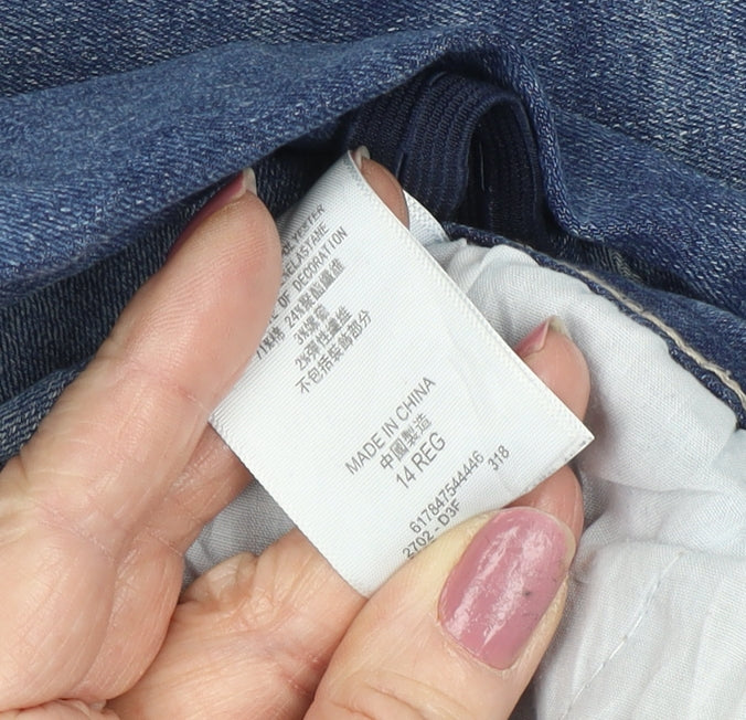 Levi's Women's Blue Skinny Jeans Size 14