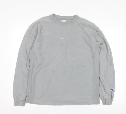 Champion Men's Grey Pullover Sweatshirt S