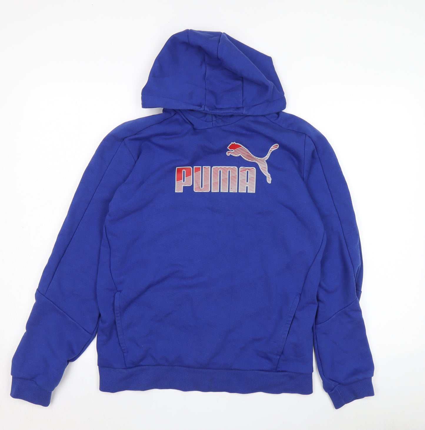 Puma Boys Blue Pullover Hoodie - Size 16Y