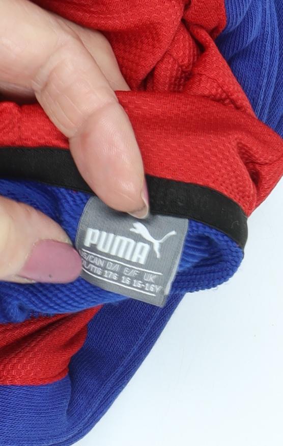 Puma Boys Blue Pullover Hoodie - Size 16Y