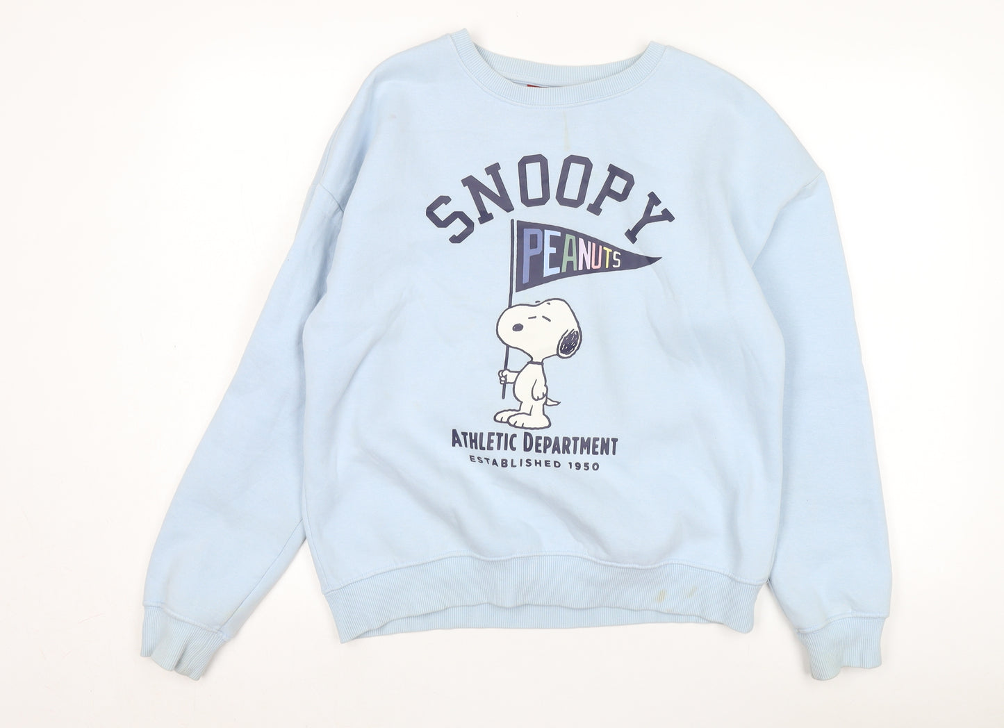 Peanuts Snoopy Unisex Blue Medium Pullover Sweatshirt