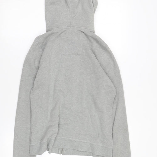Hollister Men's Grey Hooded Jacket M Casual