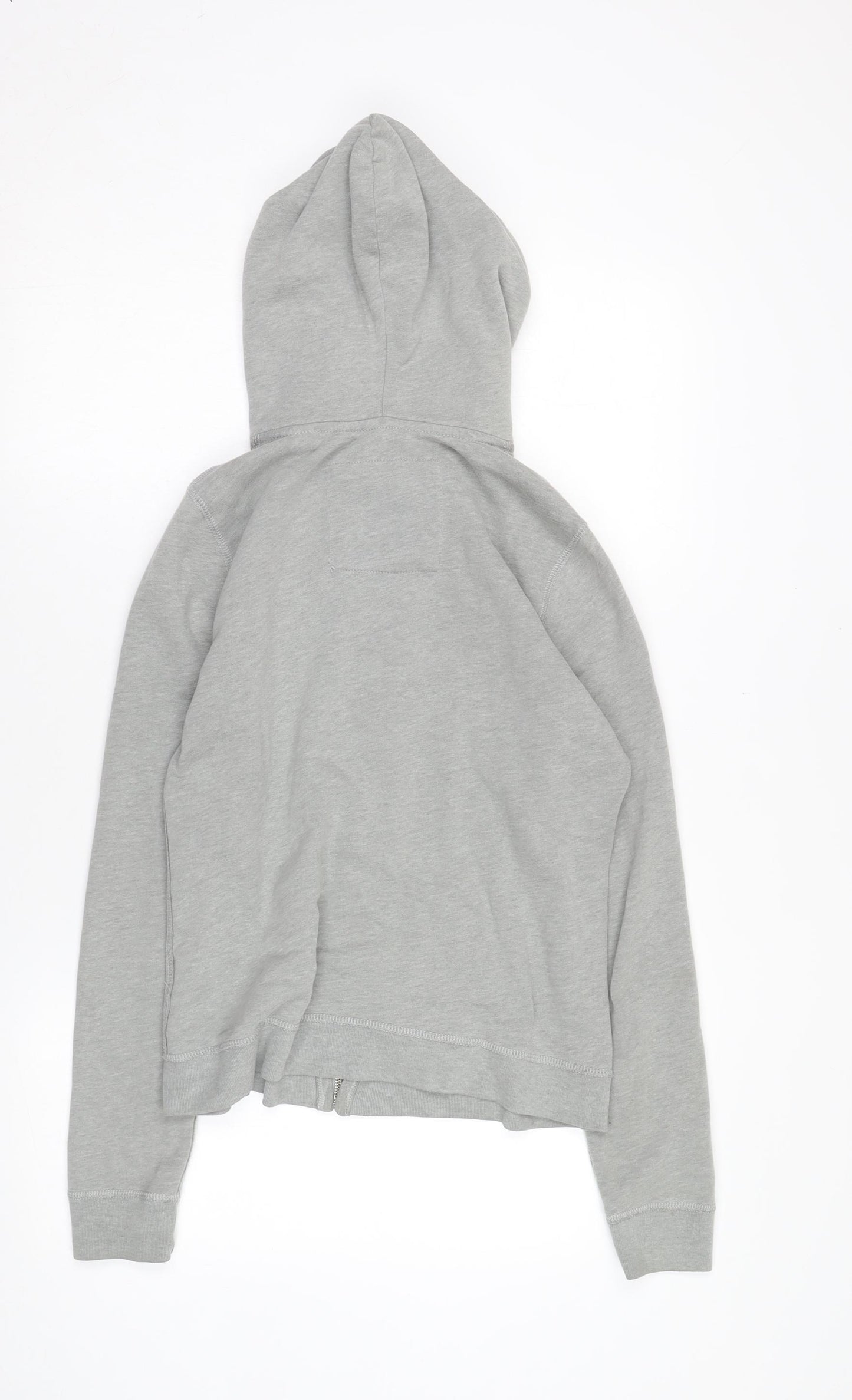 Hollister Men's Grey Hooded Jacket M Casual